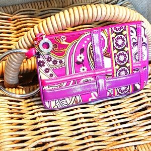 Vera Bradley Very Berry Paisley Bangle Wristlet